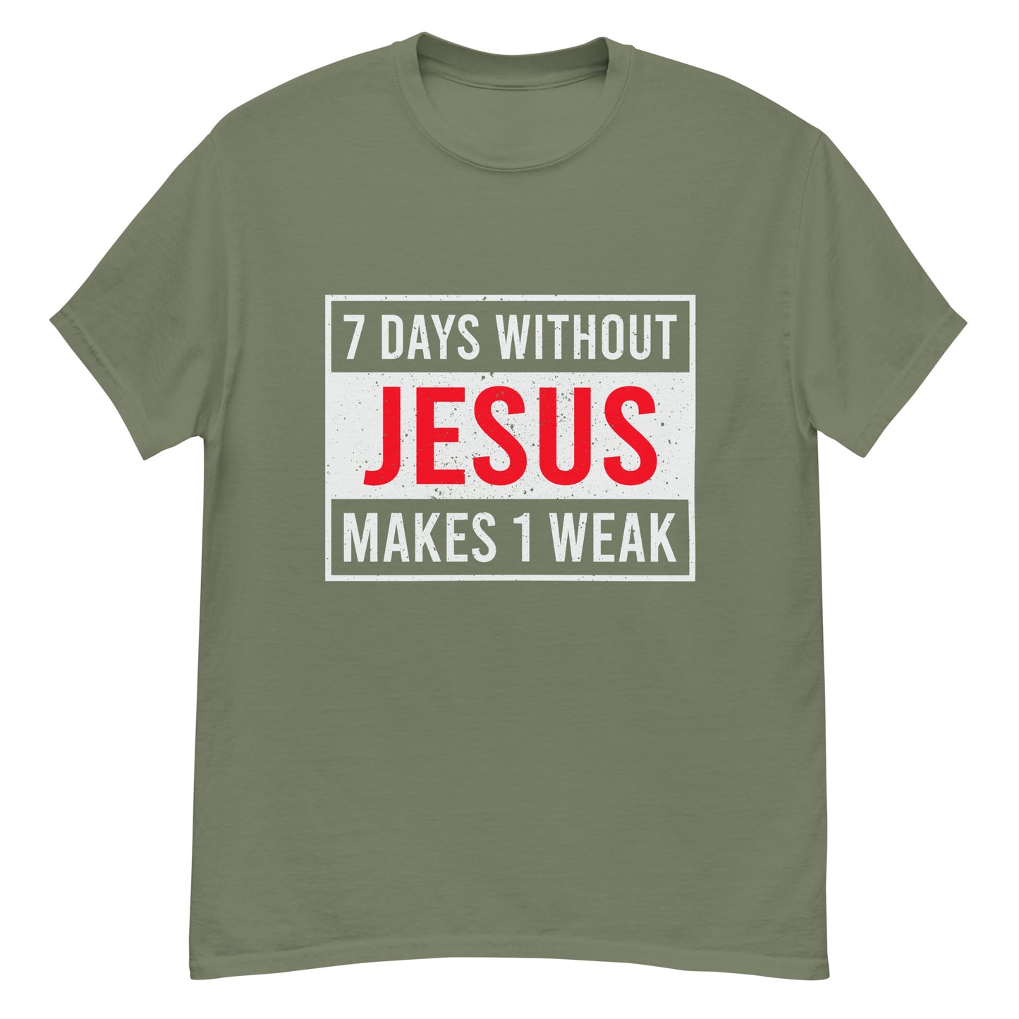 7 DAYS WITHOUT JESUS Men's classic tee