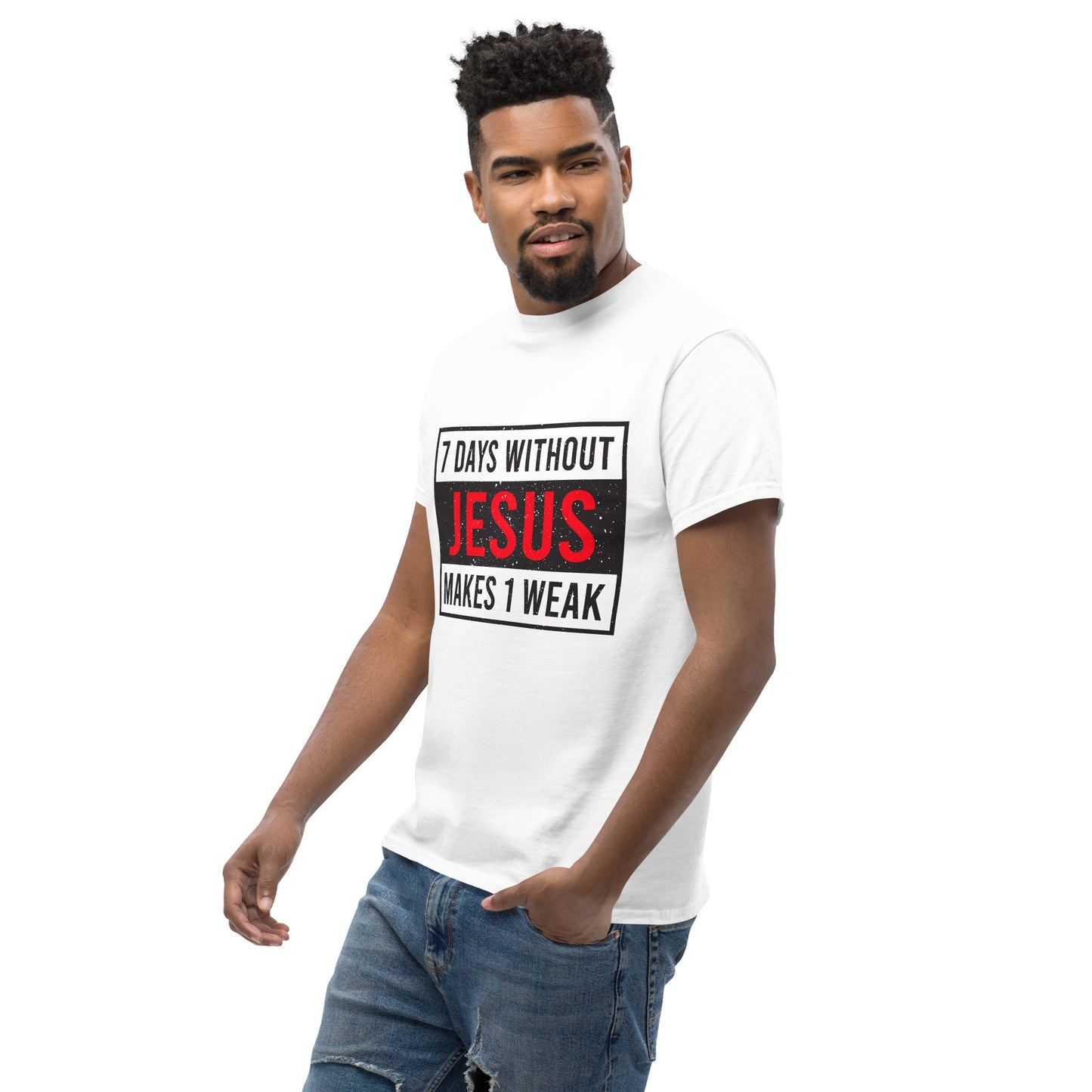 7 DAYS WITHOUT JESUS Men's classic tee